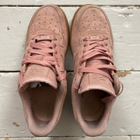 Nike Air Force 1 Suede Pink Gum Sole (UK 5)