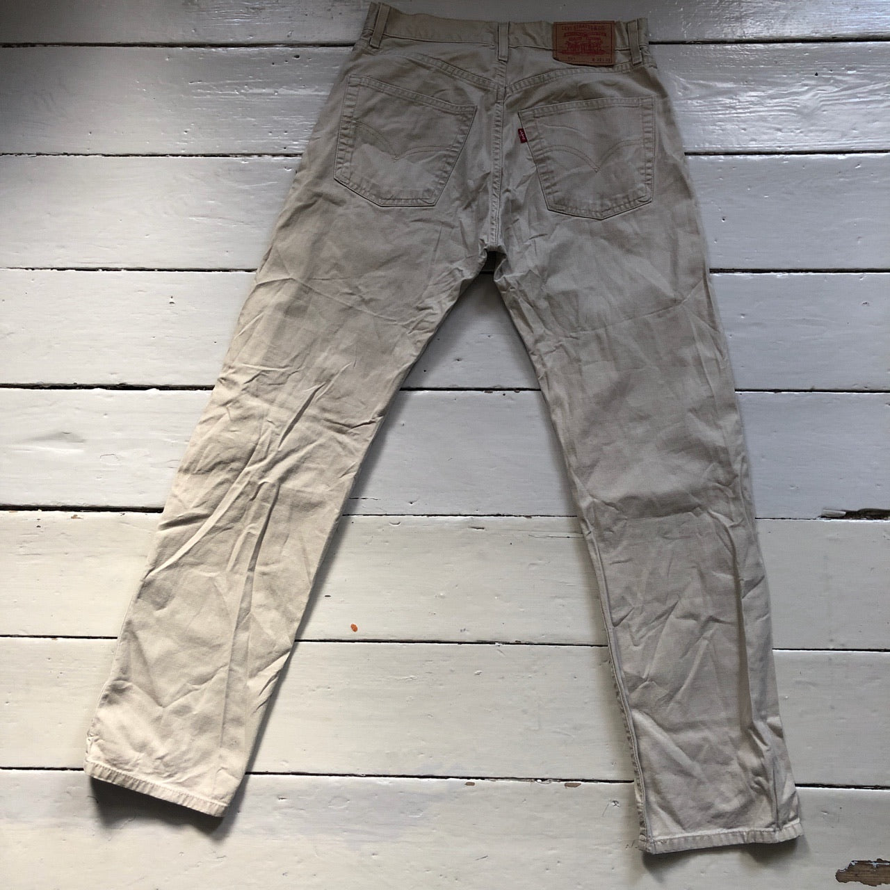 Levis 556 Khaki Beige Jeans (32/32)