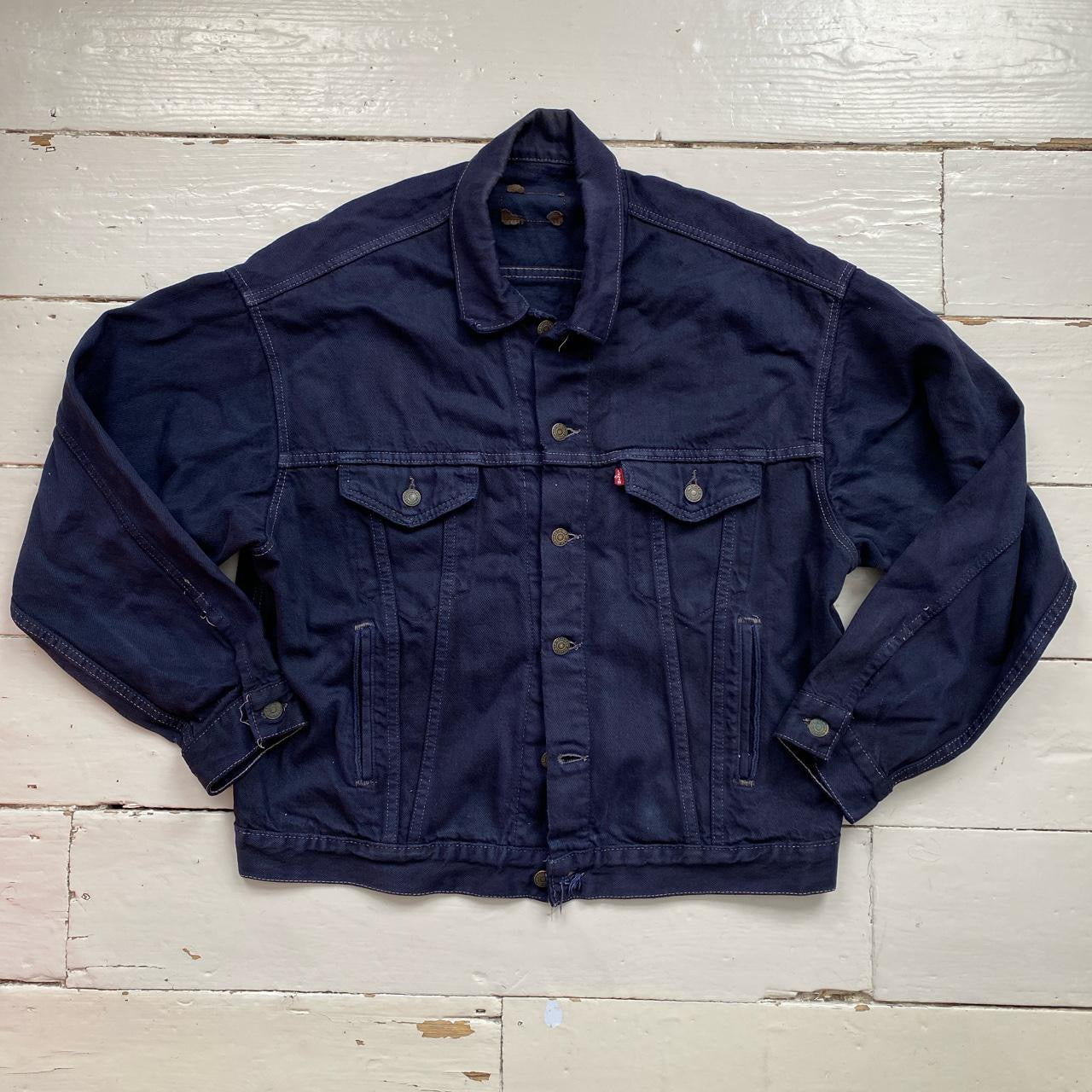 Levis Vintage 70507 Navy Denim Jacket (Large)