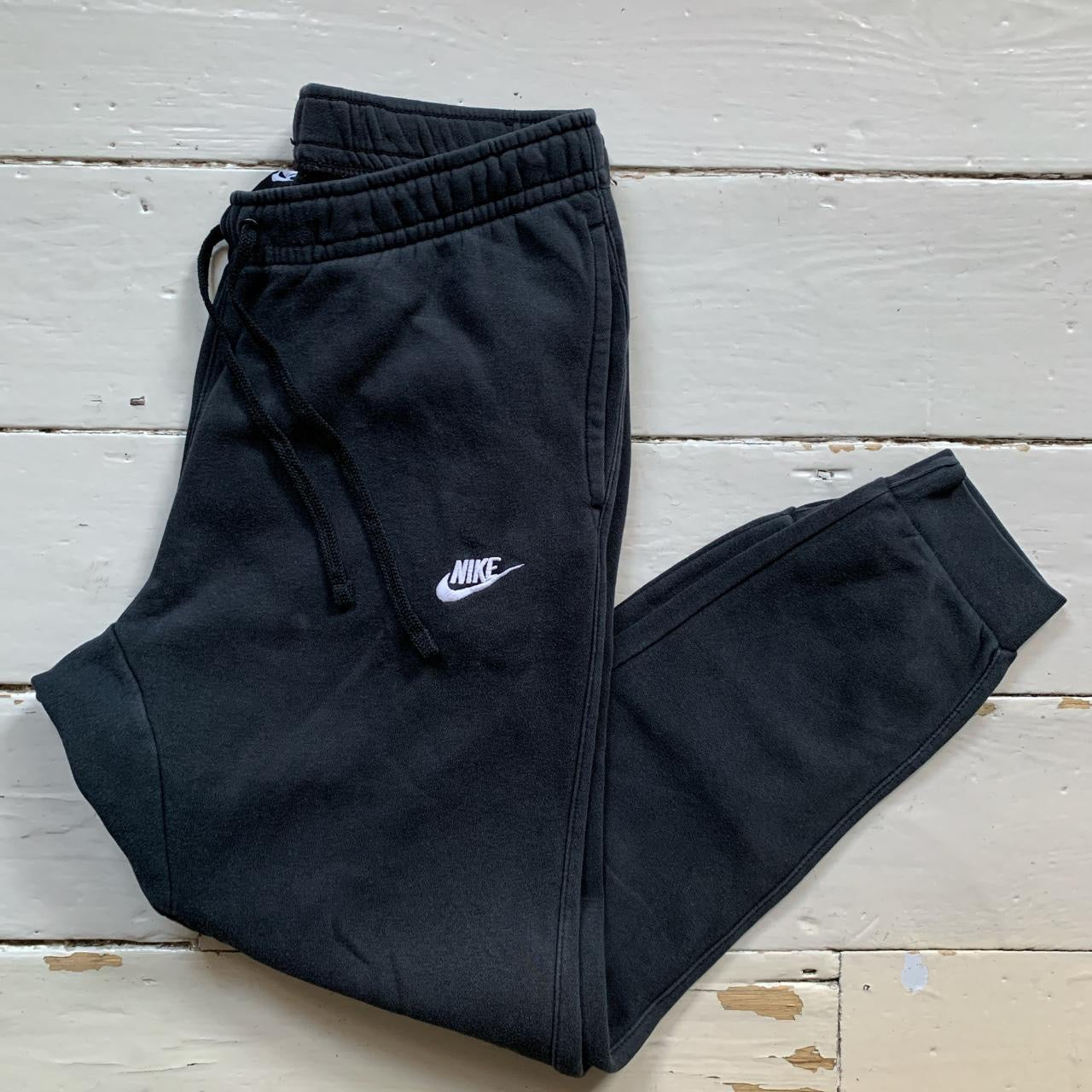 Nike Swoosh Black Joggers (Large)