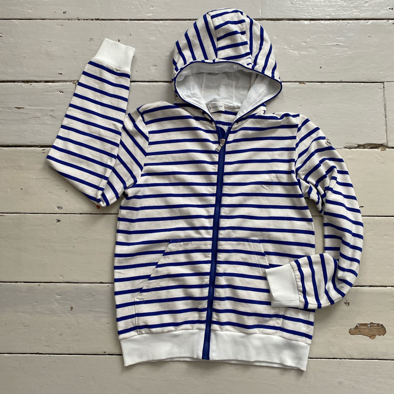 Moncler Striped Womens Hoodie (Size 14)