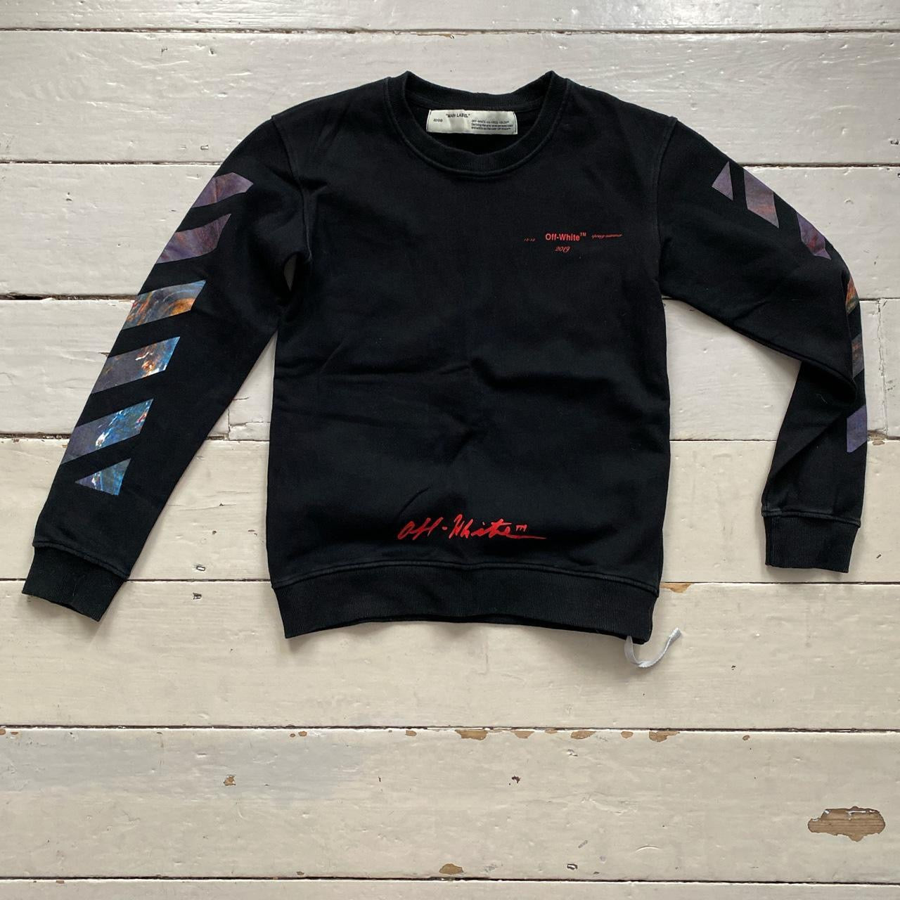 Off White Cross Jumper (Small)