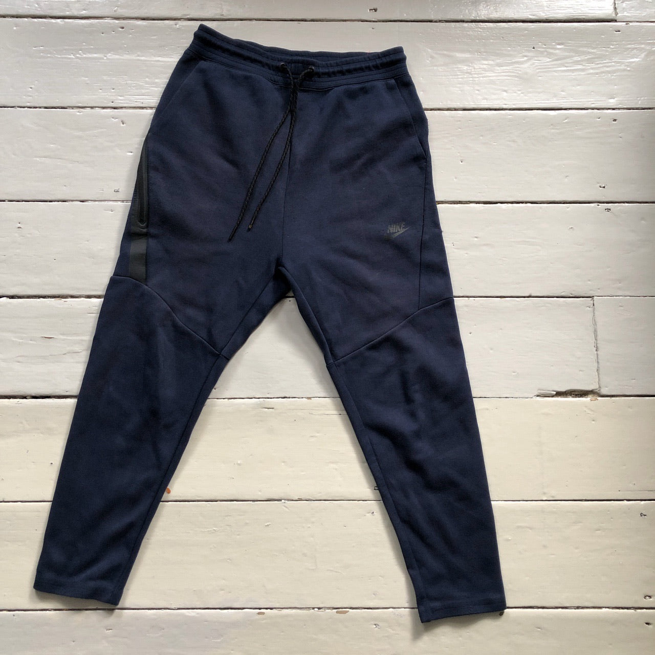 Nike Tech Fleece Navy Joggers (Small)