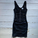 Dolce & Gabbana Bondage Vintage Black Dress Skirt (Small)