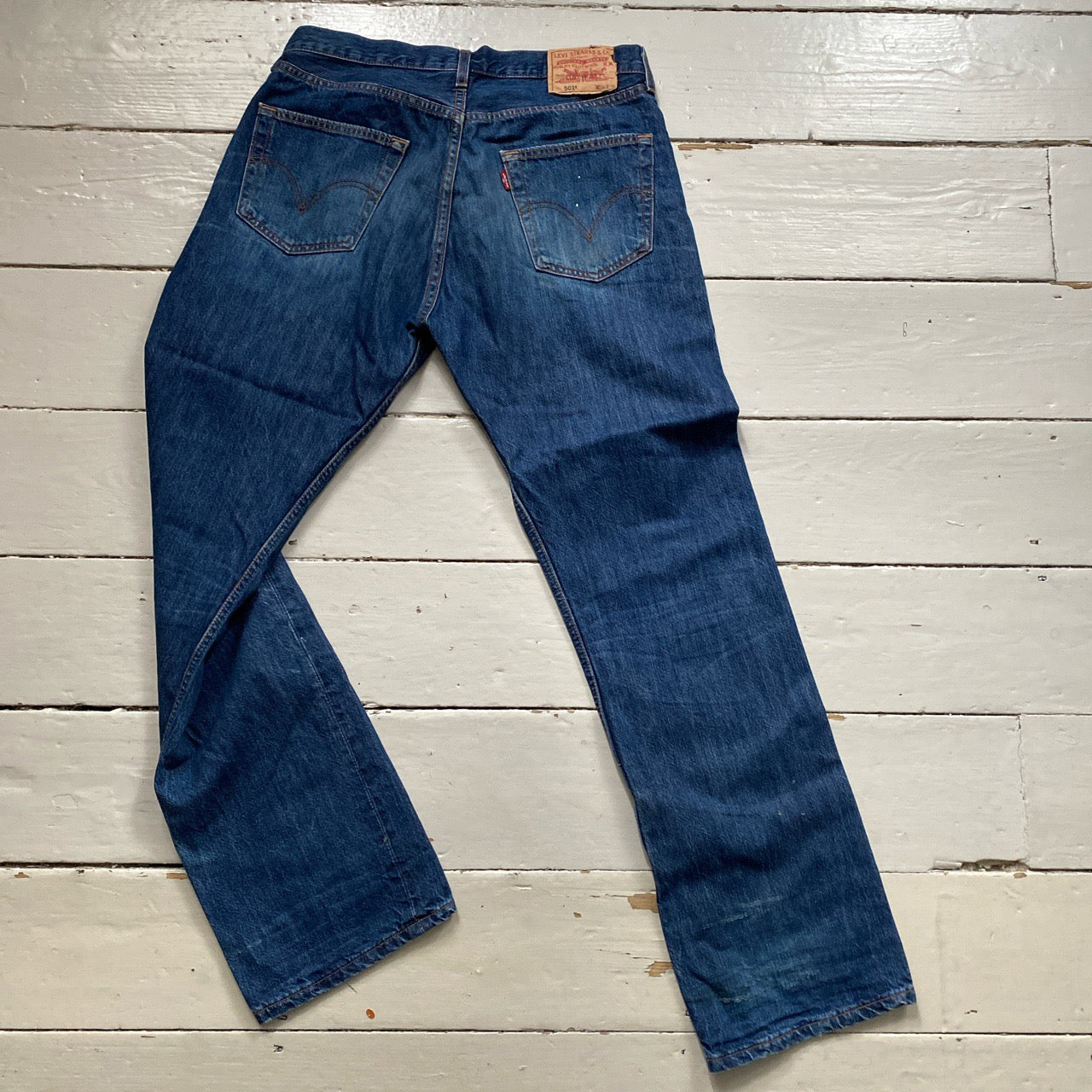 Levis 501 Navy Jeans (34/32)