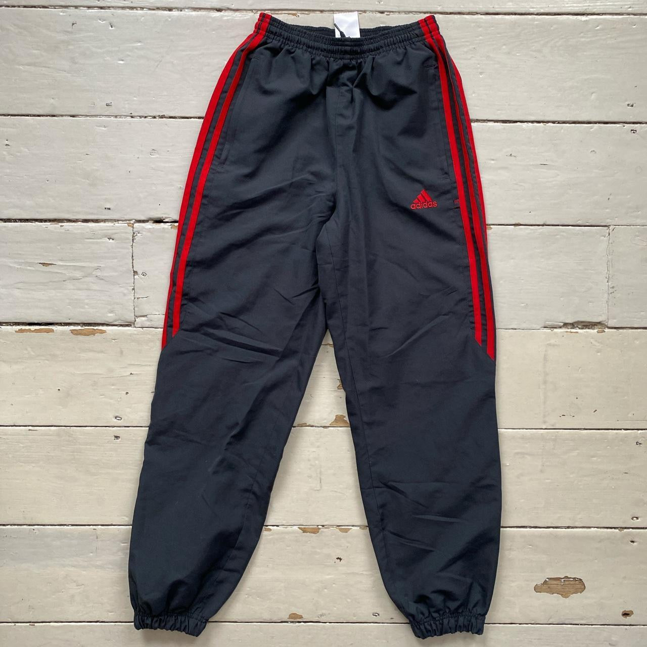 Adidas Grey and Red Shell Bottoms (26/26)