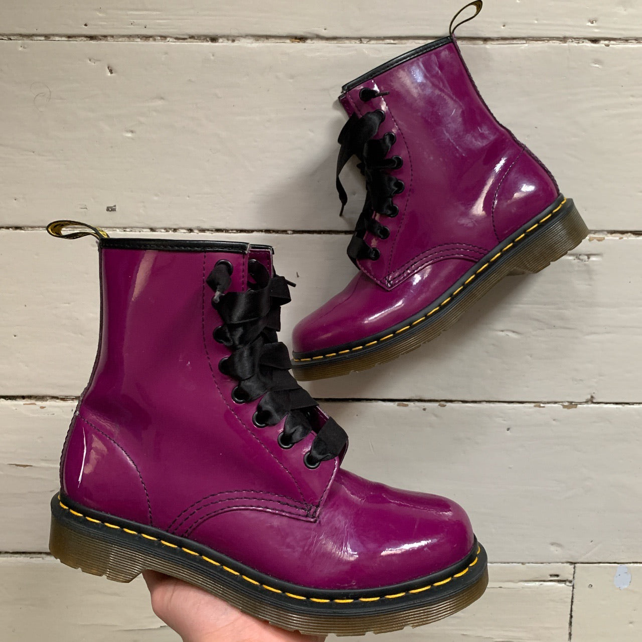 Dr Martens Purple Patent Boots (UK 5)