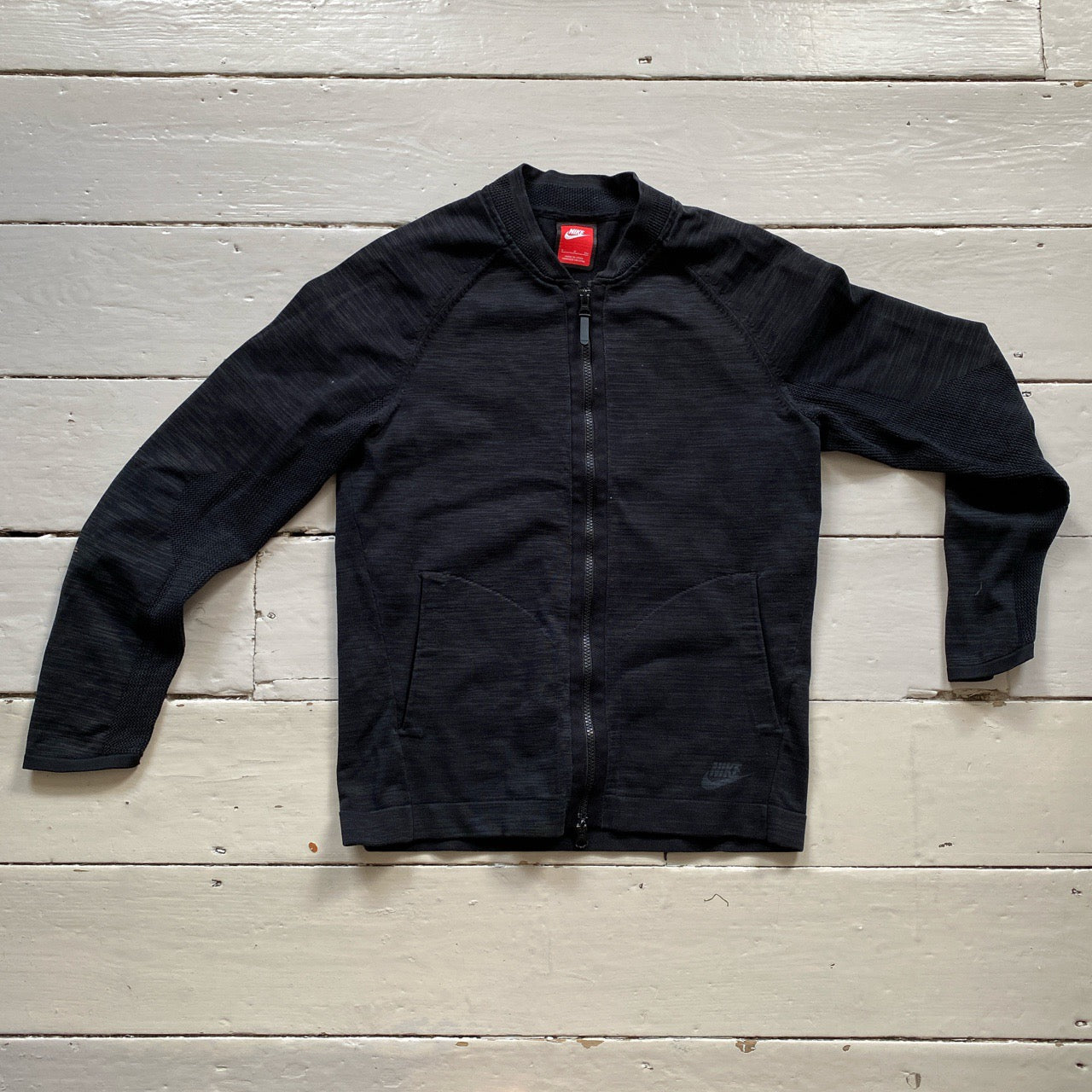 Nike Tech Fleece Black Zip Up (Small)