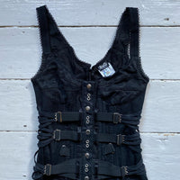Dolce & Gabbana Bondage Vintage Black Dress Skirt (Small)