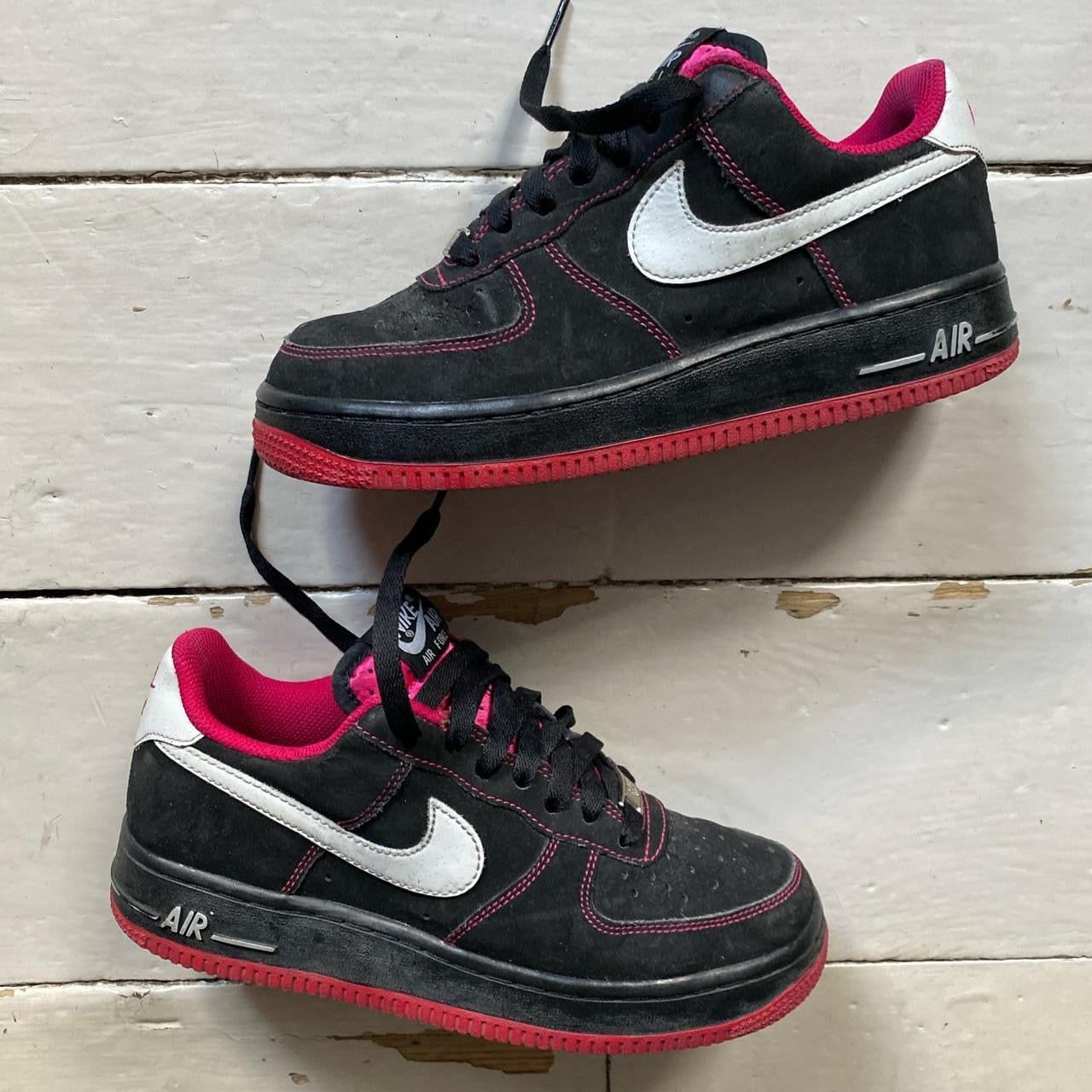 Nike Air Force 1 Black White Pink (UK 5)