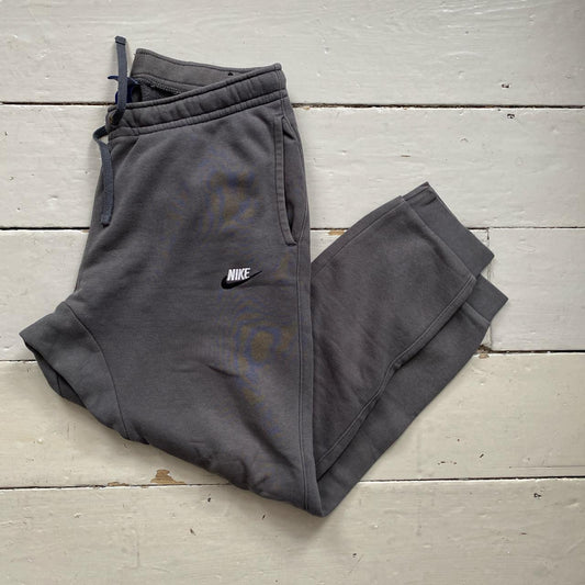 Nike Swoosh Grey Joggers (Medium)