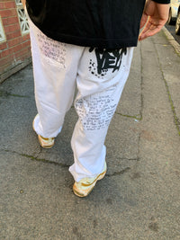 Tupac Makaveli Vintage White Jeans (36/28)