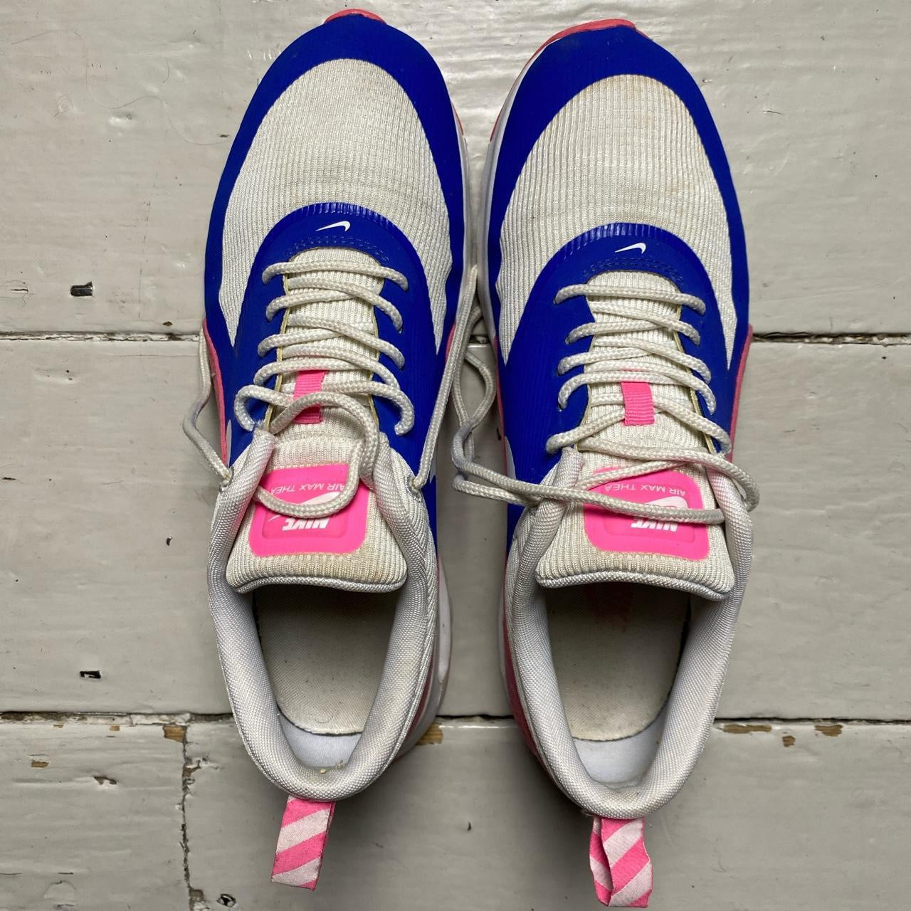 Nike thea blue and pink best sale