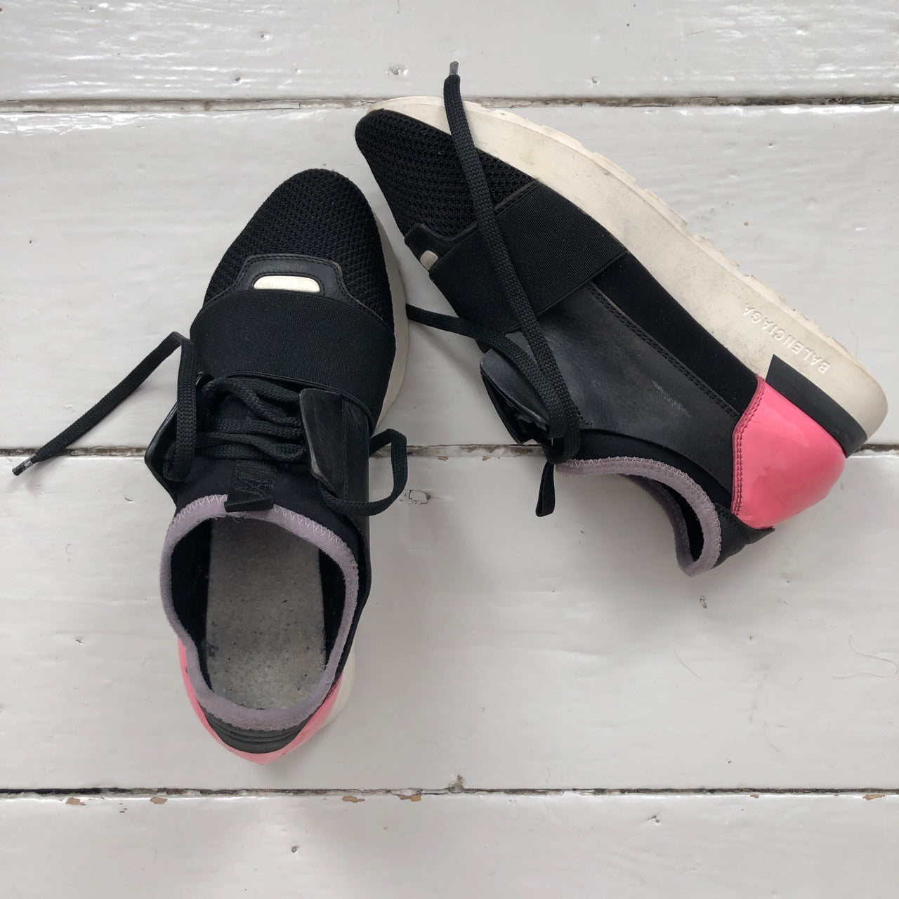 Balenciaga Runners Black and Pink (UK 3.5)