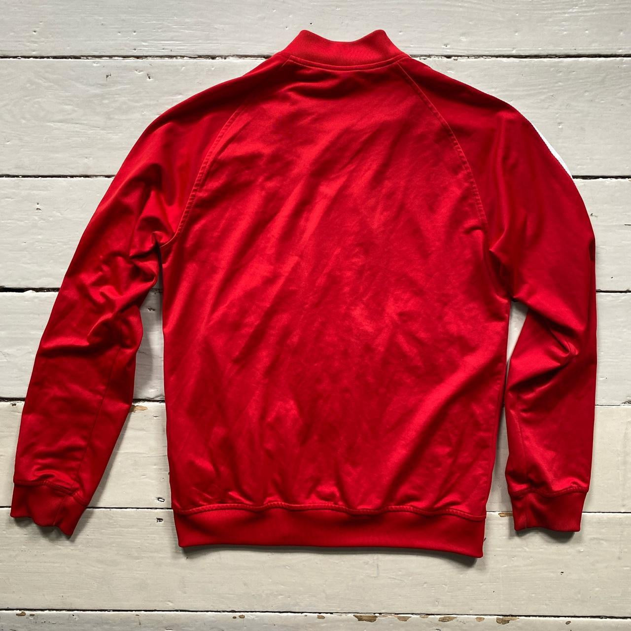 Adidas SST Red and White Tracksuit (Medium)