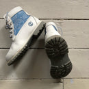 Timberland Blue and White Boots (UK 5)