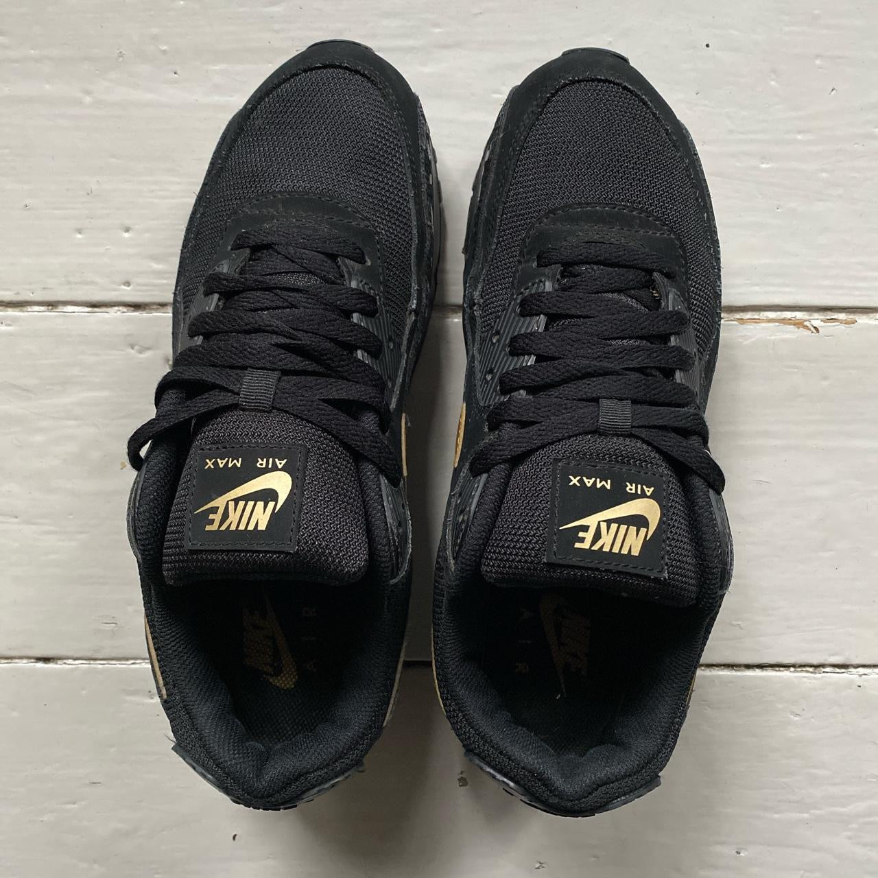 Nike Air Max 90 Black and Gold (UK 8.5)