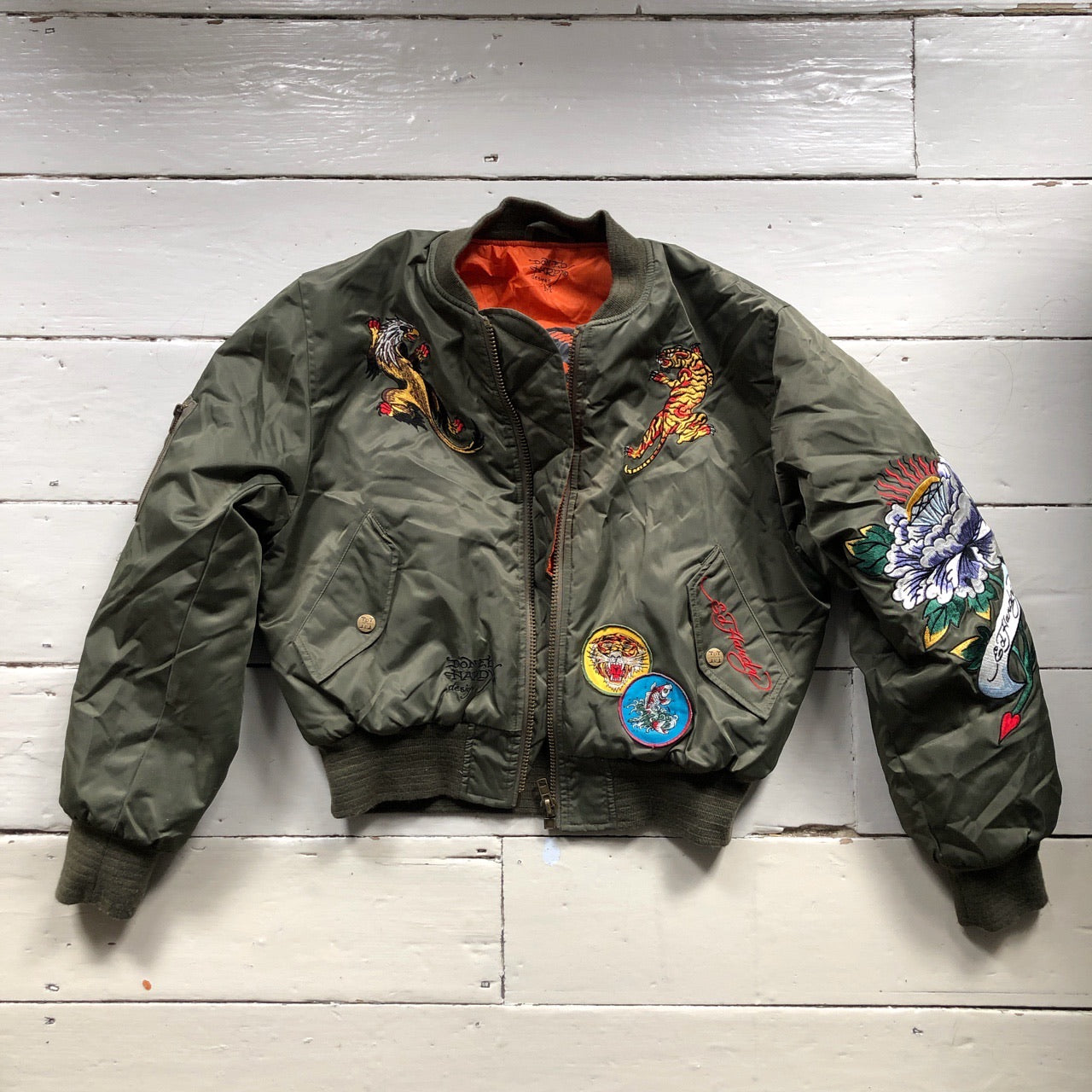 Ed Hardy Tiger Bomber Jacket (Medium)