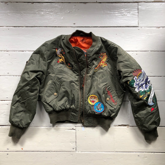 Ed Hardy Tiger Bomber Jacket (Medium)