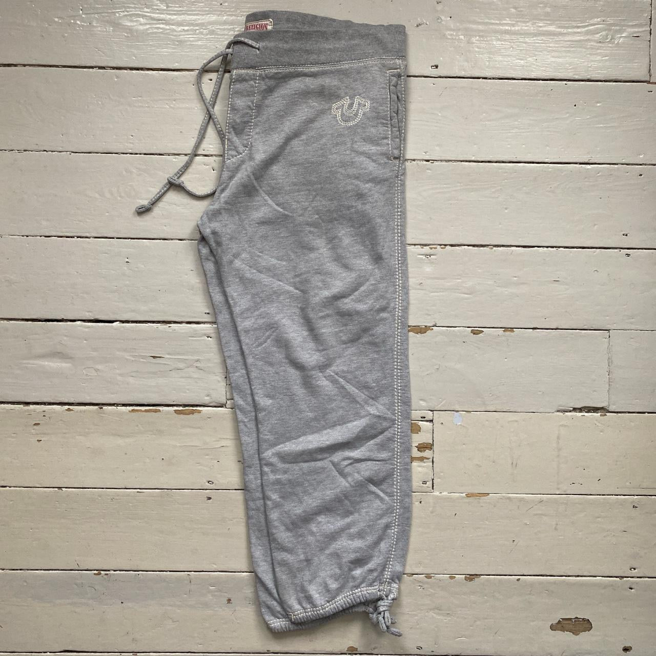 True Religion Big Stitch Grey Joggers (XXXL)