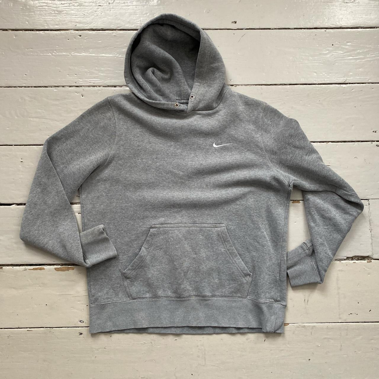 Nike Swoosh Grey Hoodie (Large)