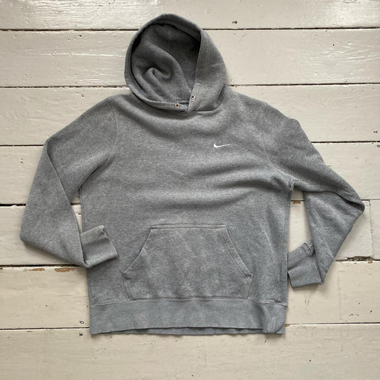 Nike Swoosh Grey Hoodie (Large)