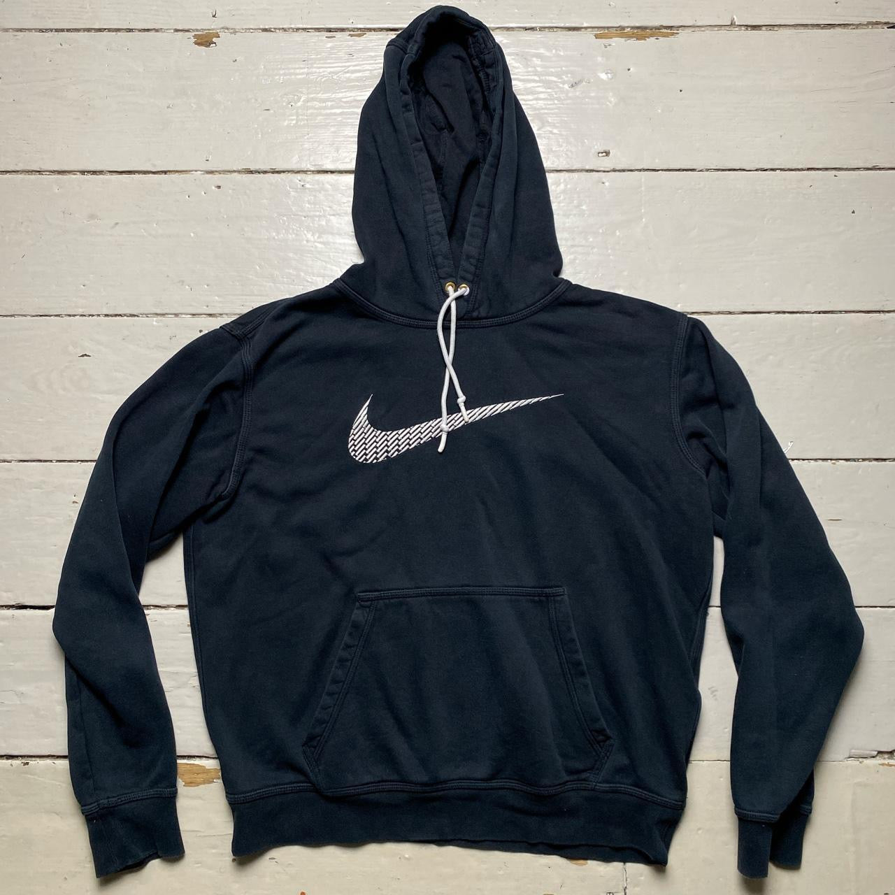 Nike Big Swoosh Black Hoodie (Medium)